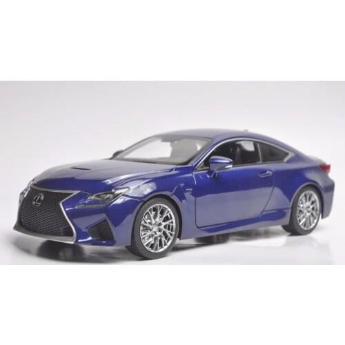 1:18 Diecast Model for Lexus RCF Blue Coupe Alloy Toy Car Miniature Collection Gift RC F