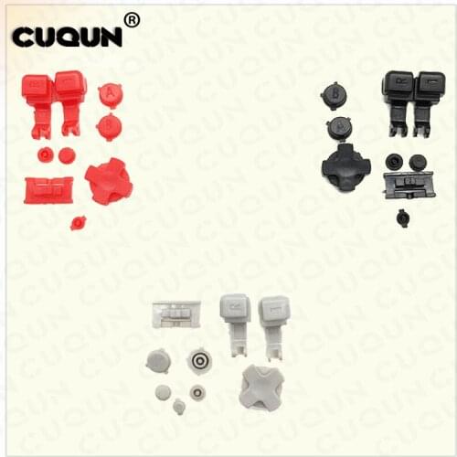 1set/9pcs Red Black Grey Plastic Full Button Set For GBA SP A B Select Start Power On Off L R Buttons D Pad for Nintend GBA SP