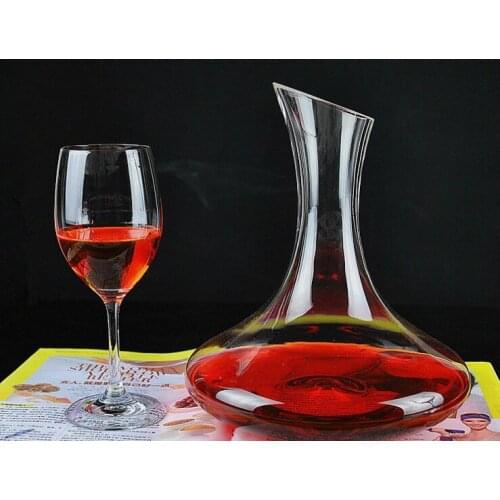 1PC 1500ml Glass Wine Decanters Unique Tumbler Wine Carafe Water Jug Wine Container Levo Bar Tool Oblique Mouth Kettle J1100