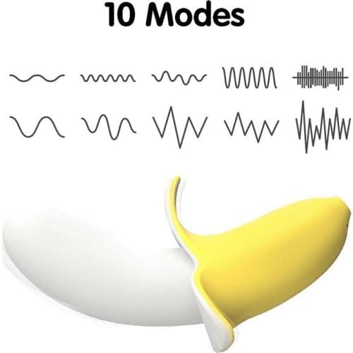 10 Speeds strong Banana Vagina vibrator sex toys for Women Waterproof female masturbation Silicone clitoris Vibration stimulator