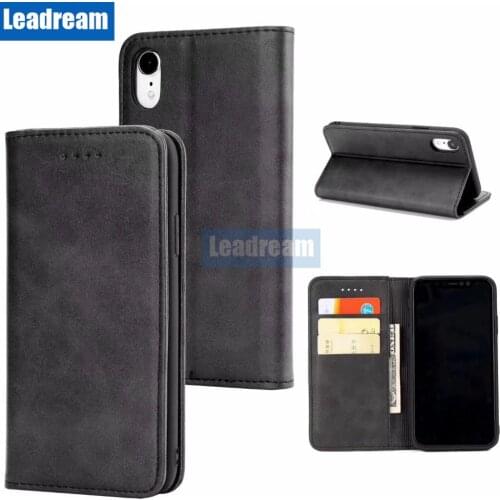 100PCS for Samsung Note 10 Plus S10 S9 S8 Plus Cowhide Leather Magnetic wallet Case Cover With Card Slot Flip Shell for S7 edge