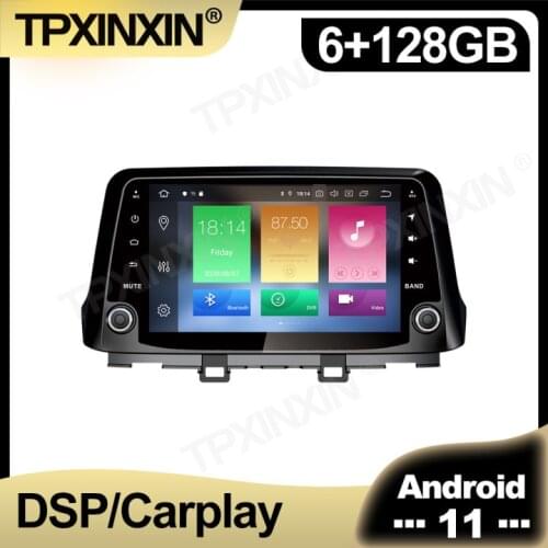 128GB Android 11 Car Radio For Hyundai Kona 2017 - 2019 Multimedia Auto Video DVD Player Navigation Stereo GPS 2 din Accessories