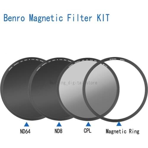 Benro 82mm Magnetic Circular Filter Kit cpl+ND64+ND8+Magnetic ring camera lens filters