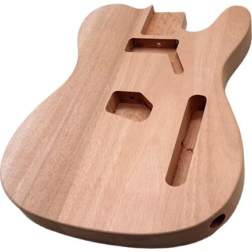 Wood Color Okoume Wood TL Guitar Body Guitar Barrel Matte Electric Guitar Barrel Parts Unfinished Tl Body 5.7 Cm Pocket Width