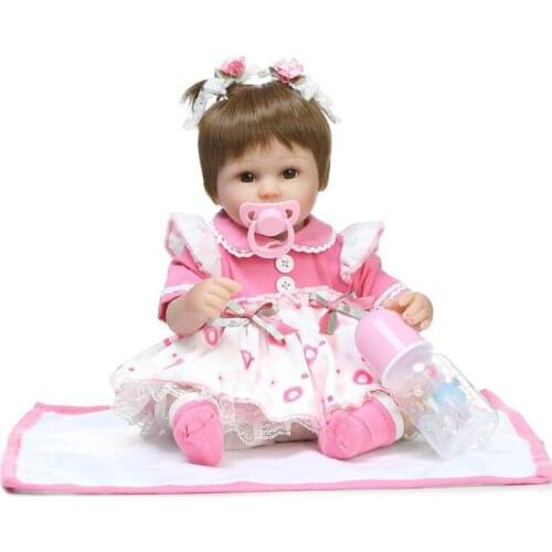 Childrens magnetic cute pacifier 4PC New Dummy Pacifier For Reborn Baby Dolls With Internal Magnetic Accessories L0224