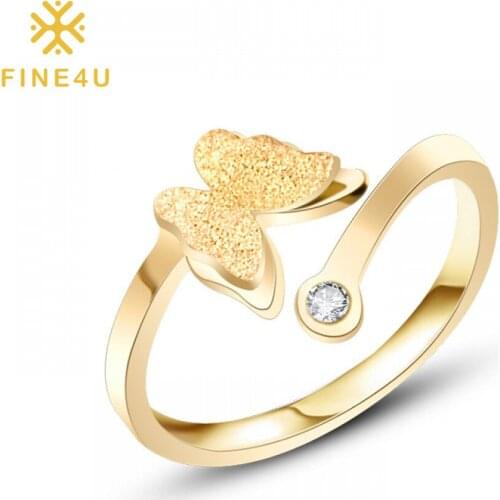 Кольца с кристаллами FINE4U China At AliExpress