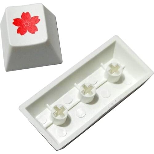 H7JF 2pcs Cherry Profile PBT Esc Enter Keycap Dye-Subbed Keycap for cherry MX Mechanical Keyboard Gaming Players Petal