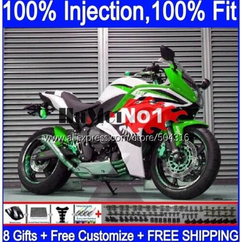 Injection For HONDA CBR600F4i CBR600F 11 12 13 14 126MC.47 CBR 600 F 600F CBR600 F4i 2011 2012 2013 2014 Fairings shark green