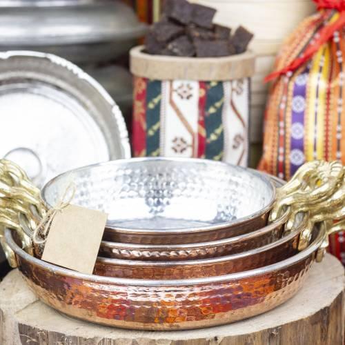 Copper Handmade Sahan Pan Set