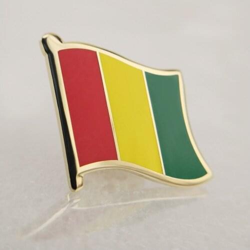 Soft Enamel Guinea Flag Lapel Pins