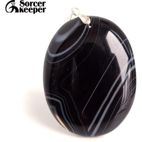 Natural Stripe Agates Pendant Water Drop Shaped Beads for Women Men DIY Chains Necklace Handmade Charm Jewelry BA989