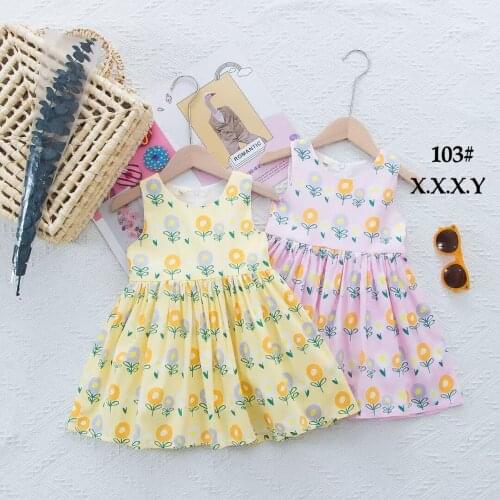 Girls Princess Dress Summer Kids Party Dresses 2021 New Costumes Fashion Girl Floral Children Clothing 1-5Y