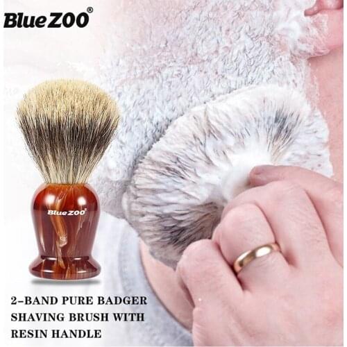 Honorable Gift Box 3 Sets Bluezoo Mens Care Two Badgers Hair Shaving Hu Brush Foam Bowl Beard Shaving