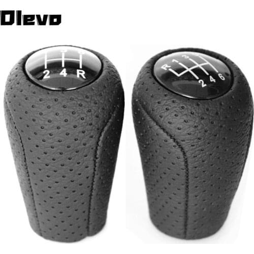 MT 5/6-Speed Gear Shift Knob for MAZDA 3 BK BL 6 II GH 5 CR CW CX-7 ER MX-5 NC III Leather Shifter Lever Arm Stick Headball Pen