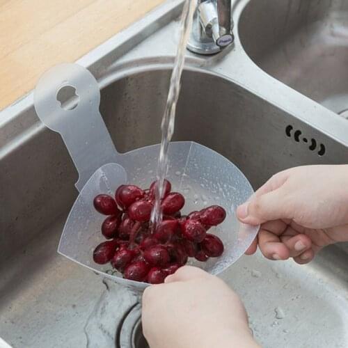 Foldable Sink Filter Selfsupporting Food Residue Filter For Kitchen Portable Funnel Drain Basket With Suction Cup For Bathroom