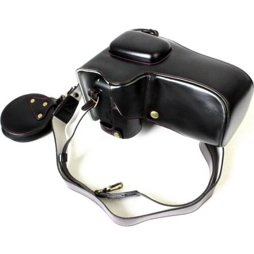 High Quality New PU Leather DSLR Camera Bag Case Protection Cover for Nikon D7500 Lens Pouch With Bottom Battery Opening