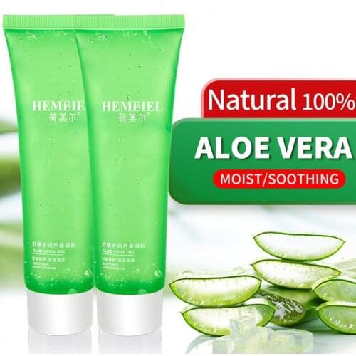 100% Natural Aloe Vera Gel Pure Face Cream Moisturizer Soothing Gel Acne Treatment Scar Remove Sunburn Repair Aloe Cream 50ml