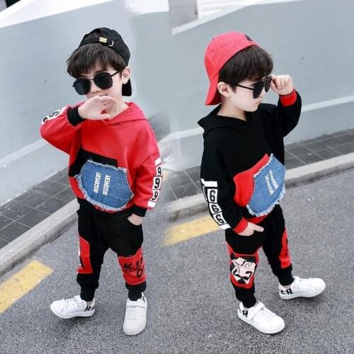 2021 Red Spring Autumn Girls Clothing Suits Sweatshirts +Pants 2pcs/Set Kids Teenager Outwear Sport Beach School High Quality
