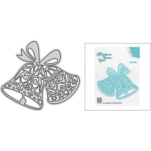 2021 New Christmas Bells Bow Gift Metal Cutting Dies for DIY Scrapbooking Decor and Card Making Paper Craft Embossing No Stamps