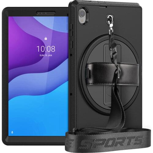 360 Rotation Hand Strap&Kickstand Tablet Case For Lenovo Tab M10 10.1Inch TB-X306F TB-X306X Protective Cover