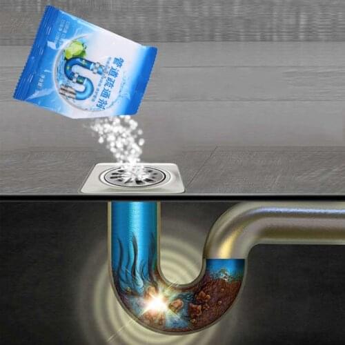 50g Sewer Unclogging Pipe Dredging Agent Kitchen Toilet Bathroom Floor Sink Drain Cleaner Deodorant