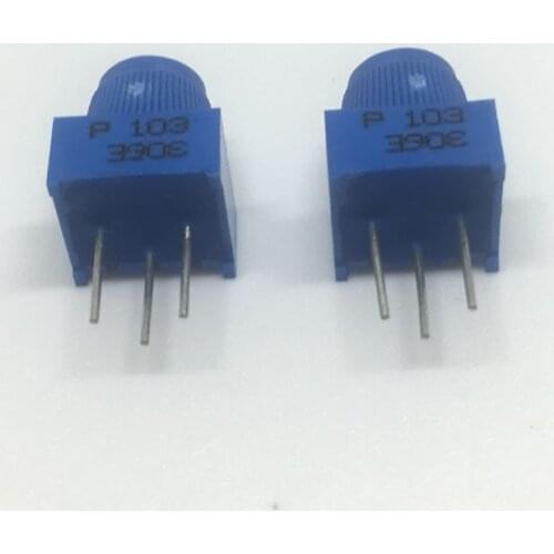 50PCS 3386P-1-103 3386P-1-103LF Trimpot potentiometer 10K with Knob Trimmer 10K Ohm