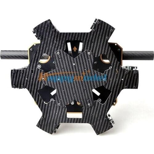 6 Axis Carbon Fiber Main Center Board w/ PCB Center Board w/ 25mm Support Tube Frame for DIY Foldable Multicopter Hexacopter FPV