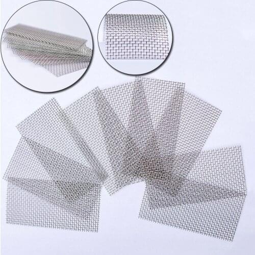Fish Tank Water Grass Plants Fixed Net Ornaments Aquarium Stainless Steel Square Wire Mesh Pad Moss Plants Water Grass Supplies