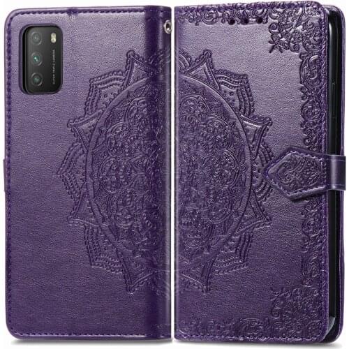 Wallet Case For Xiaomi Poco M3 Case Floral Filp PU Leather Cover For Xiaomi Poco M3 X3 F2 Pro Case For Xiaomi Poco M3 Cover Book