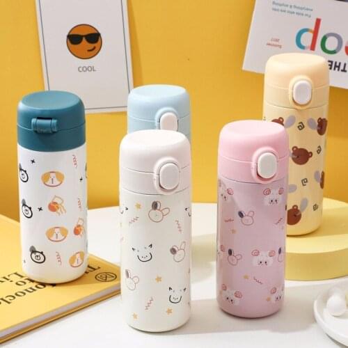 Creative cartoon animal new vacuum flask 304 stainless steel bouncing vacuum flask female