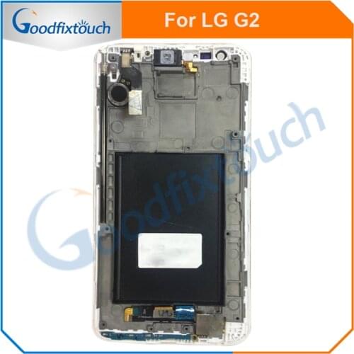 For LG G2 D800 D802 LCD Display Screen With Touch Screen Digitizer Assembly With Frame Replacement Parts Black