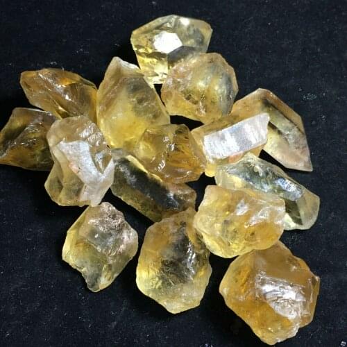 Citrine stone quartz mineral crystals raw gemstones natural rough piedras naturales y minerales reiki healing home decor modern