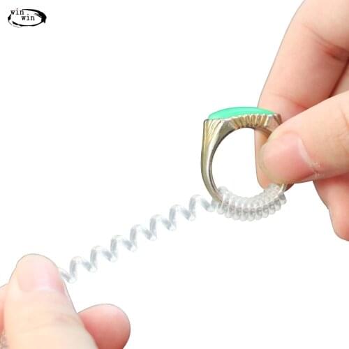 Ring transparent protective cover ring transparent tube ring ring ring ring size adjustment and fixing tool