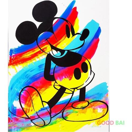 Colorful Mickey Cross Stitch Kits Mosaic Diamond Embroidery Full Diy 5d Diamond Painting Disney Bedroom Christmas Home Decor