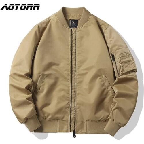 Military Tactical Male Flight Bomber Jacket Baseball Varsity College Pilot Air Force Coat Men Outdoor Jackets Autumn Outwear