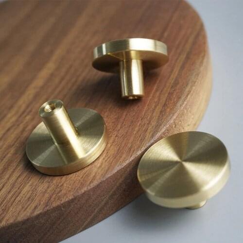 Brass Cabinet Knobs Furniture Door Handle Kitchen Cupboard Pulls Gold Dresser Small Knob Hook