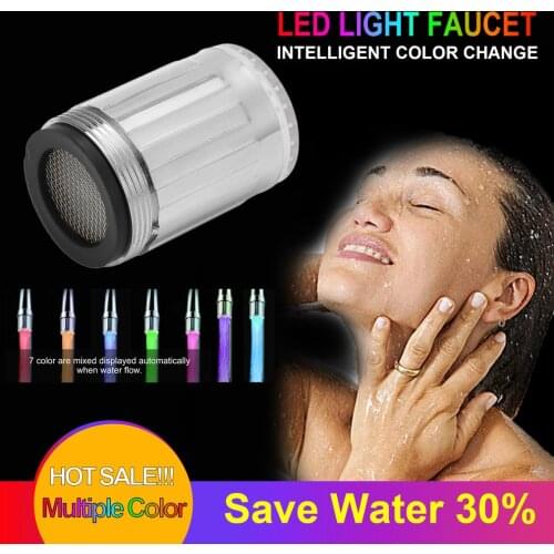 Hot Luminous Faucet Temperature Sensor LED Light Water Faucet Tap Glow Shower Spraying Faucet For Kitchen Bathroom Accessories