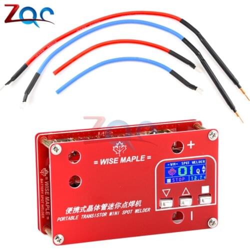 Portable Transistor Mini Spot Welder Machine 18650 Lithium Battery Soldering Tools with Automatic Welding Mode