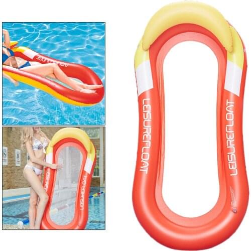 Water Hammock Recliner Inflatable Floating Swimming Mattress Sea Swimming Ring Pool Party Toy Lounge Bed For Swimming