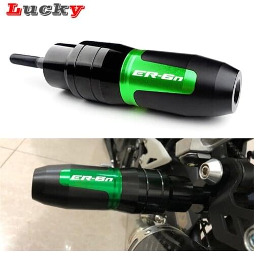 New For Kawasaki ER6N Motorcycle Accessories Aluminum Exhaust Slider Crash Protector ER-6N ER 6N 2009-2020 2016 2017 2018 2019
