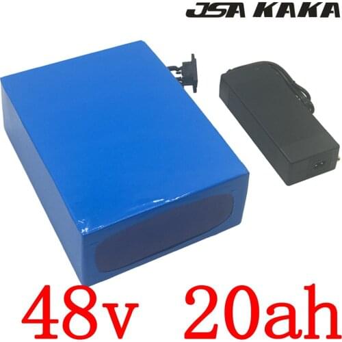 Wholesale 2pcs/lot 48V Battery 48V 1000W 1500W 2000W E-Bike Battery 48v 20ah Lithium battery 48V 20AH electric bicycle battery