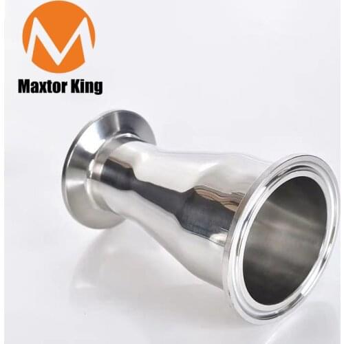 MK 3/4"- 4" Pipe OD 19mm to 102mm Tri Clamp Reducer SUS304 Sanitary Pipe Fitting Connector For Homebrew