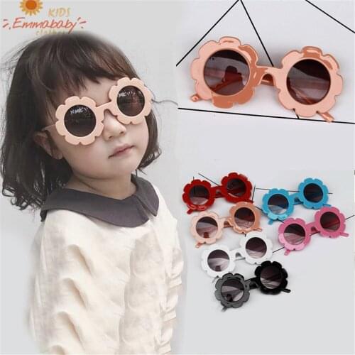 Wholesale Children Accessories Lovely Protection Glasses Toddlers Boys Kids Shades Flowers Adorable Sunglasses Kids Gift