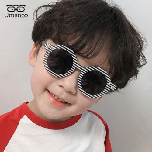 5 Color Round Zebra Pattern Sunglasses for Children With Plastic Frame Kids Boys Girls Sun Glasses Anti UV400 Creative Gift