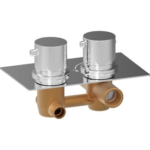 Brass Thermostatic Mixing Valve, Adjust the Mixing Water Temperature Thermostatic mixer for Shower Set BF997