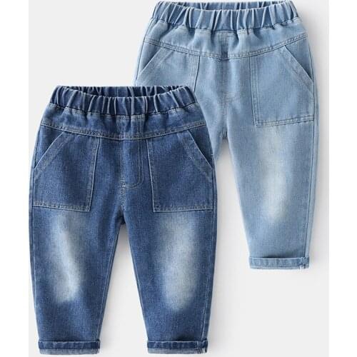 Spring Girls Jeans Baby Kids Jeans for Children Boys Girls Leggings Denim Pants Toddler Pants Girls Kids Pants for Boy Girl 2-8Y