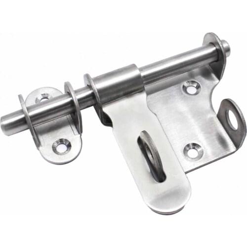 Gate Cabinet Latch Safety Bolt Rust-proof Smooth Stainless Steel Sliding Gate Latch Furniture Hardware