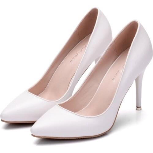 Women Shoes High Heels Pumps pu Pointed Toe Thin Heels 9.5CM Fashion Delicate Sweet Wedding High Heel Shoes
