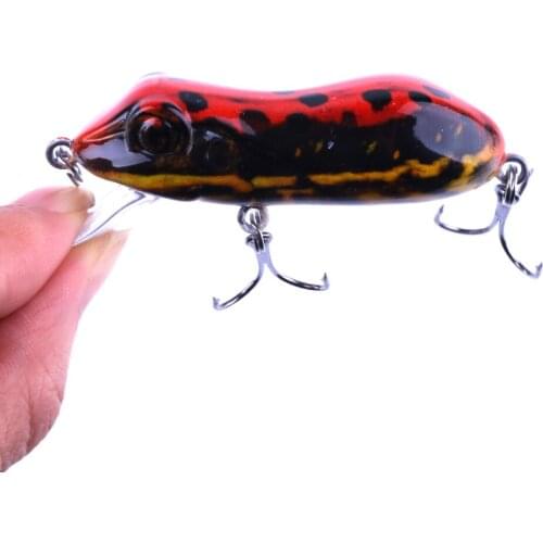 1PC 5cm-1.96"/10g-0.35oz Frog Lure Fishing Lures Topwater Floating Ray Frog Artificial Minnow Crank Bait Pesca Isca