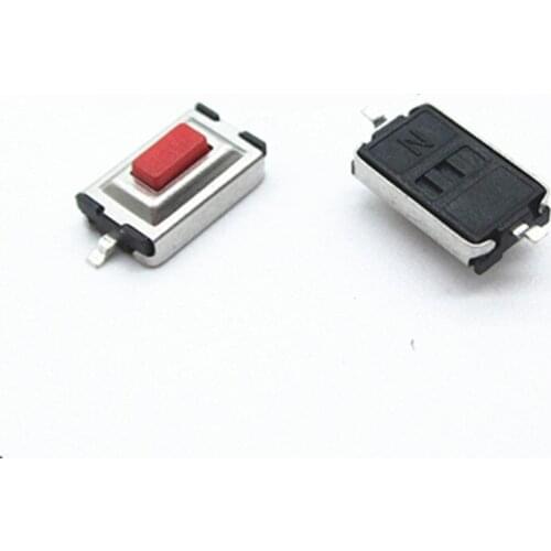 1000pcs 3*6*2.5mm 3*6*2.5H SMD red Button switch key switch Tact Switch